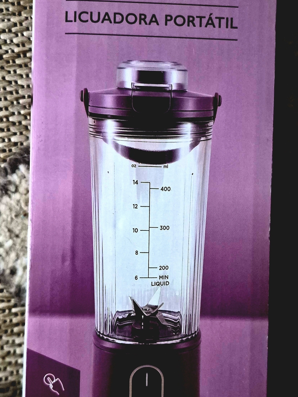 NIB Ambiano Portable Blender Purple Personal Blender PC552